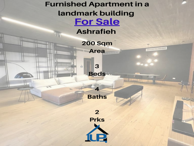 Achrafieh, 3 Bedrooms Bedrooms, 5 Rooms Rooms,5 BathroomsBathrooms,Apartment,For Sale,1115