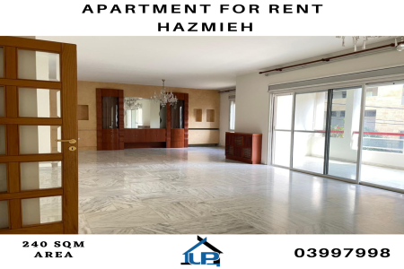 Hazmieh, Baabda, 3 Bedrooms Bedrooms, 6 Rooms Rooms,4 BathroomsBathrooms,Apartment,For Rent,2,1129